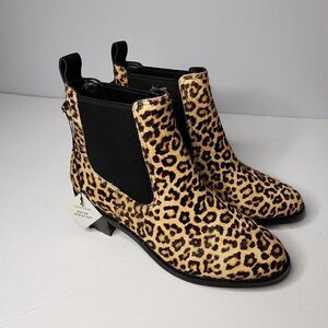 NEW Cole Haan Calf Hair Leopard Ankle NEW Women's Size 5 Booties water resistant